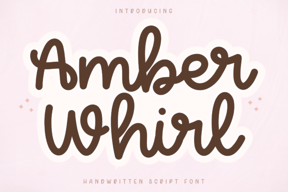 Amber Whirl Font for Web Design