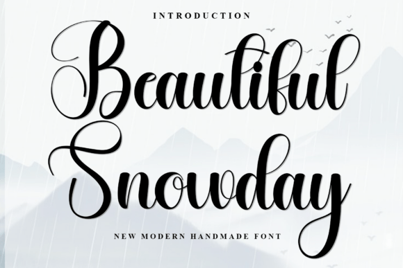 Beautiful Snowday Font
