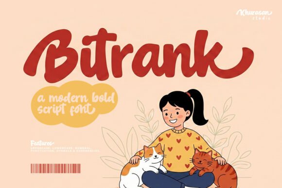 Bitrank: A Script Handwritten Font