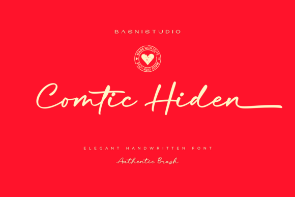 Comtic Hiden Font for Creative Campaigns