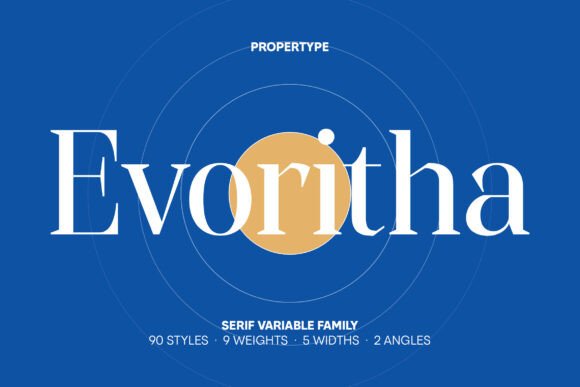 Evoritha: A Serif Font for Elegant Design