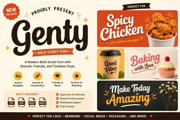 Genty Font for Creative Projects