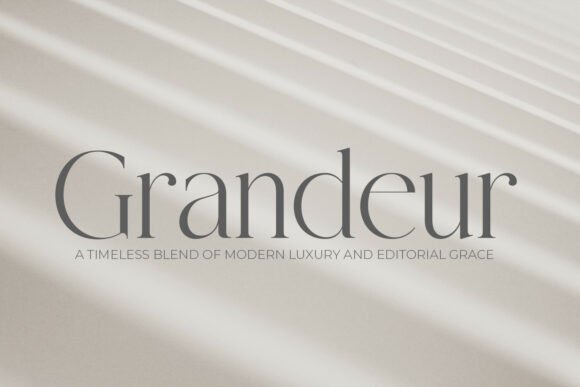 Grandeur – Elegant Classic Serif