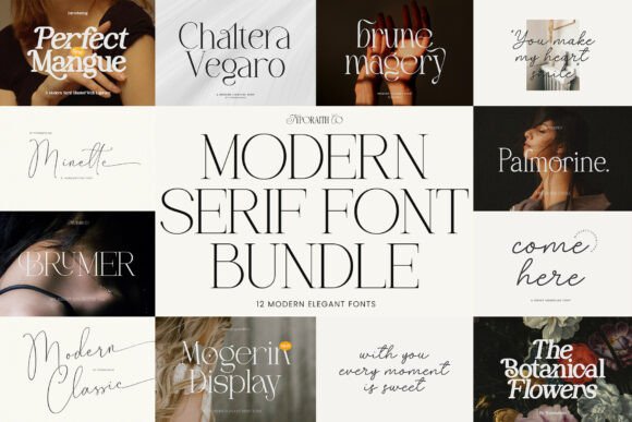 Modern Bundle: A Serif Font for Elegant Design