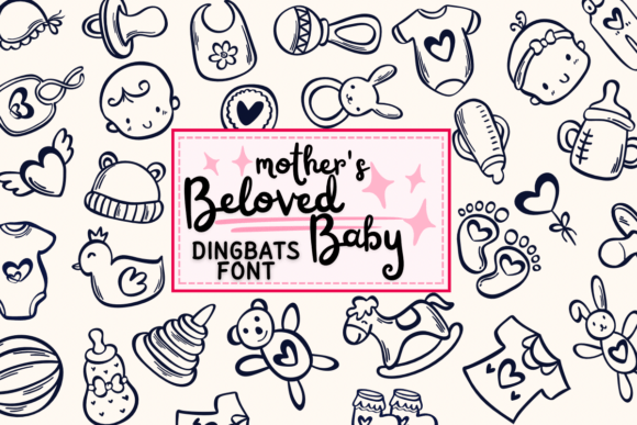 Mother s Beloved Baby Font