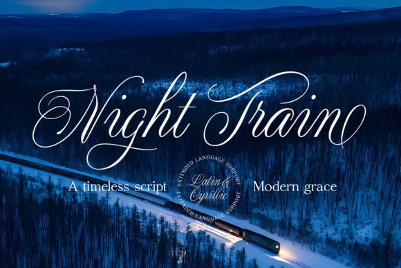 Night Train Font for Elegant Branding