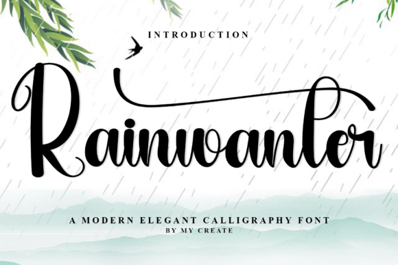 Rainwanter: A Warm Font for Business Branding