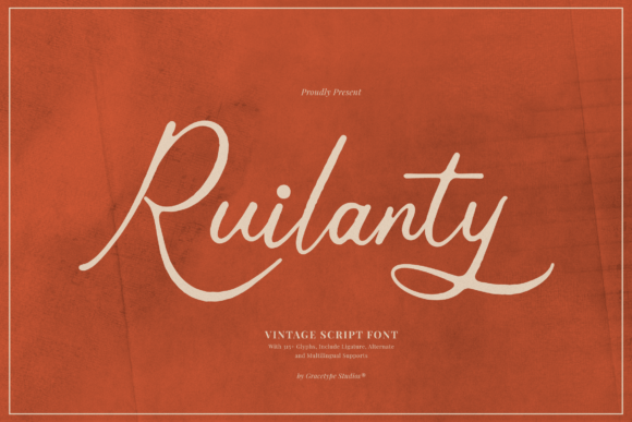 Ruilanty Font: Vintage Script for Craft Creators