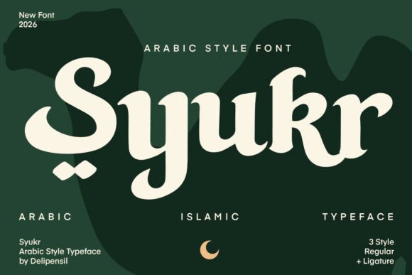 Syukr – Elegant Islamic Display Font