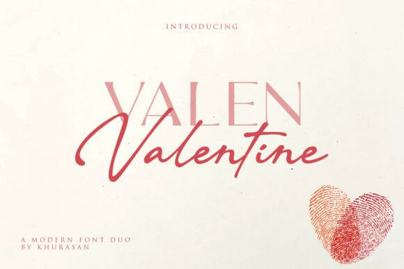 Valen Valentine Duo Font