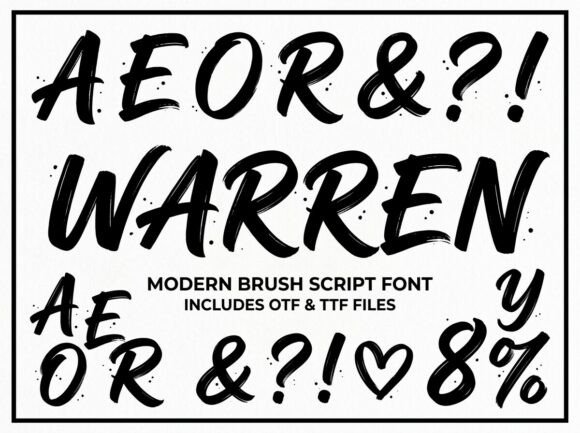 Warren Font: Bold & Beautiful
